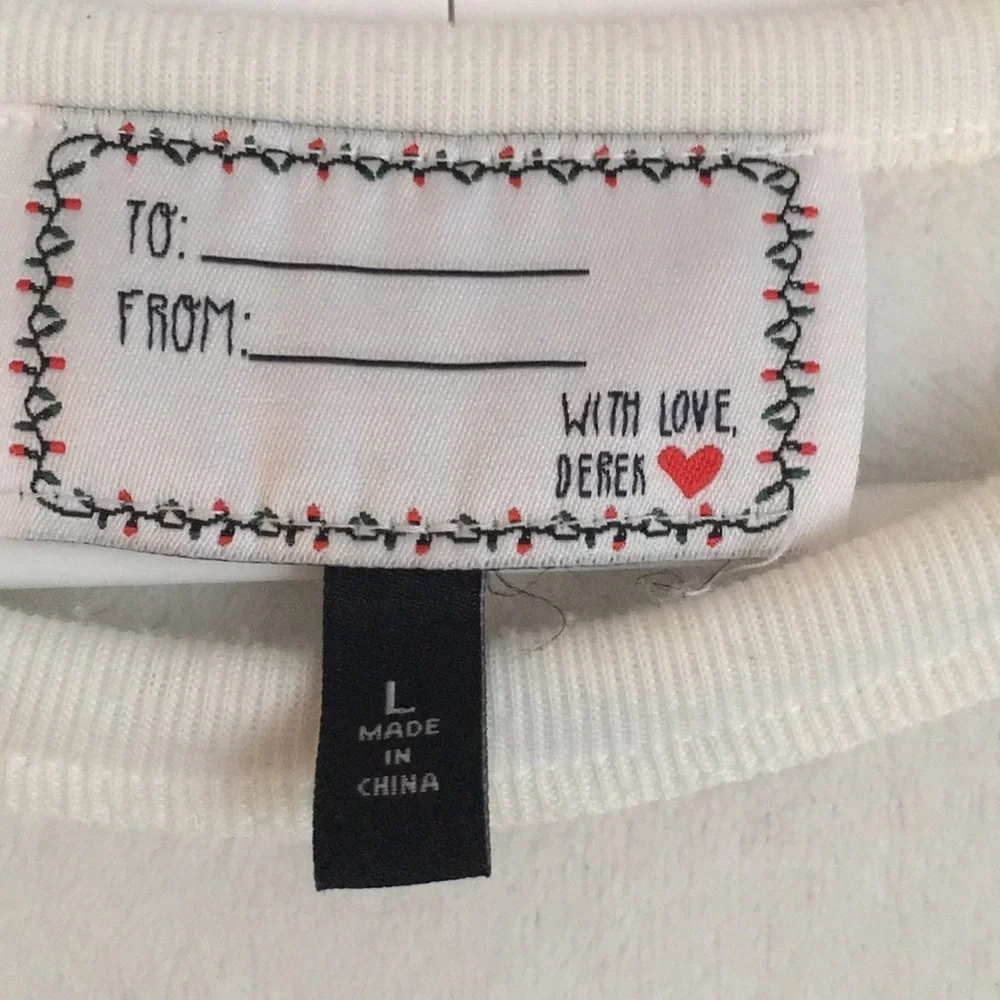 LOVE Glitter Sweatshirt Girls Size L